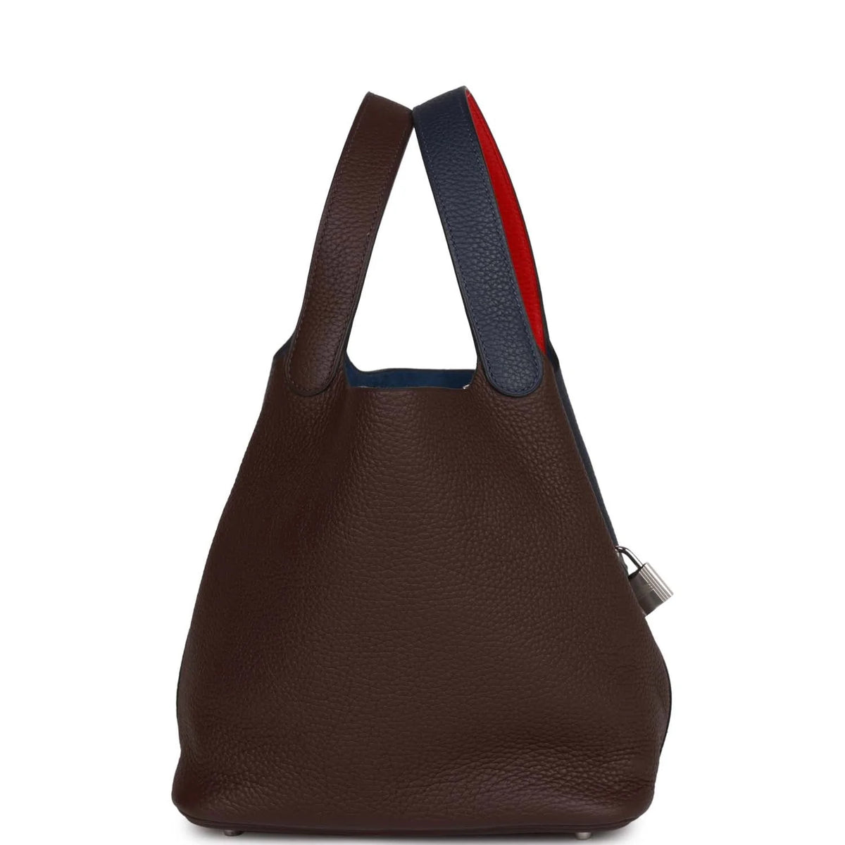 Bleu Nuit Framboise Rouge Sellier Clemence Palladium Hardware Bucket Bag F74497