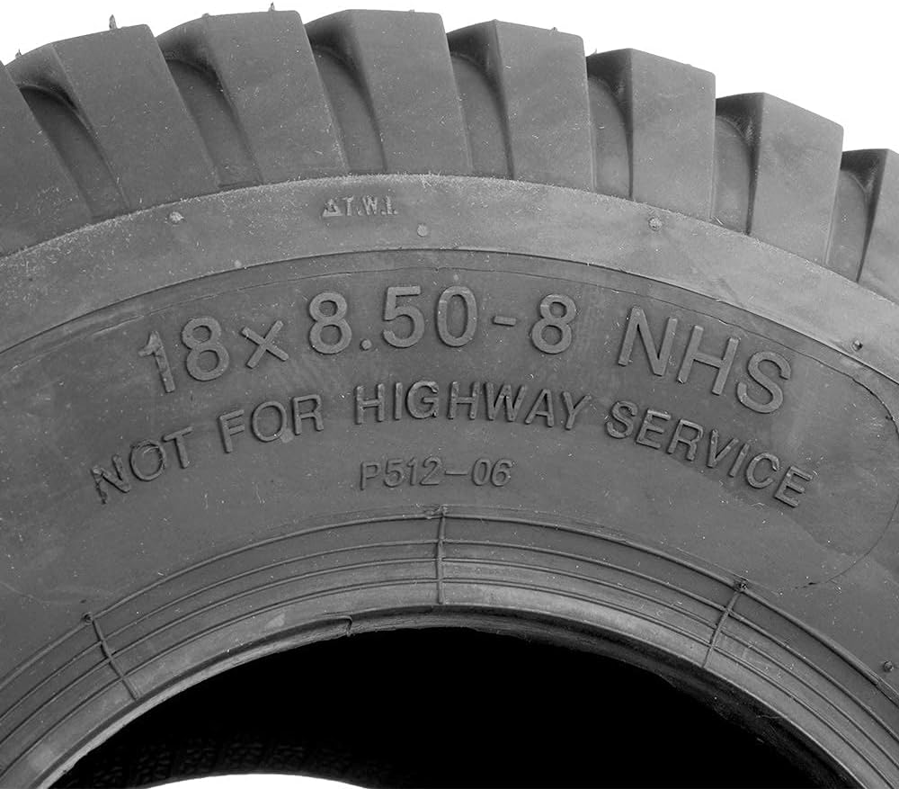 Set of 2 18x8.50-8 4 PR Turf Tires Tubeless Tire I6983
