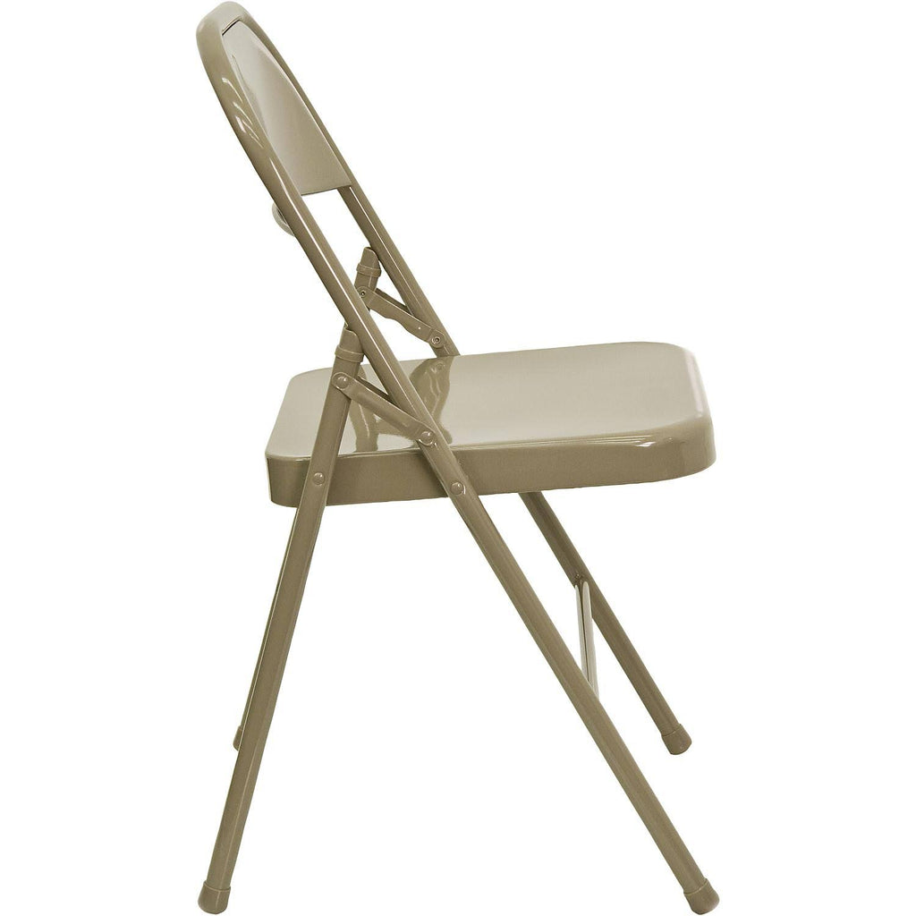 Beige Metal Folding Chairs U85805