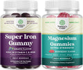 Extra Strength Iron Gummies with Vitamin C and Magnesium Citrate Gummies S408