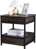 Oak 2 Drawer Nightstand I54742