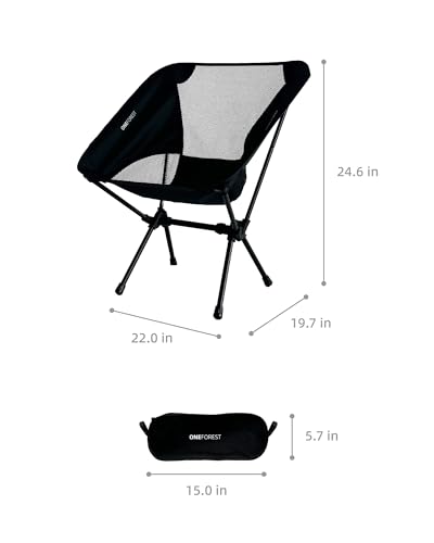 Black Foldable Camping Chair F63341