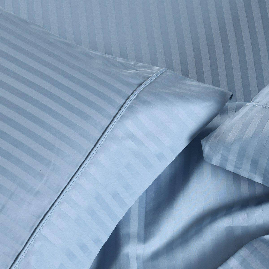 King / Ivory Striped Sheet Set A639