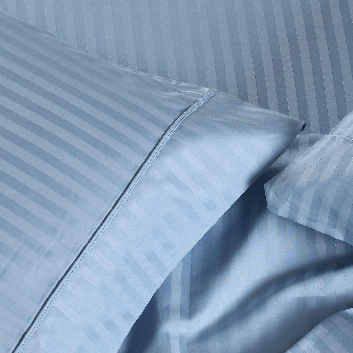 King / Ivory Striped Sheet Set A639