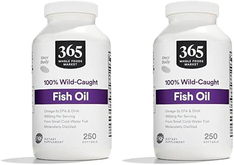 Fish Oil 1000 Mg Softgels, 250 Count (Pack of 2) A92450