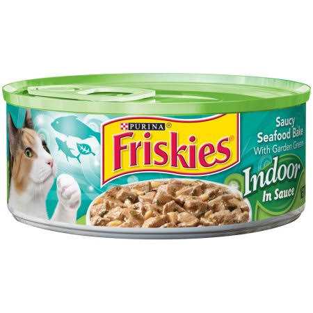 Indoor Wet Cat Food Saucy Seafood Bake C25306
