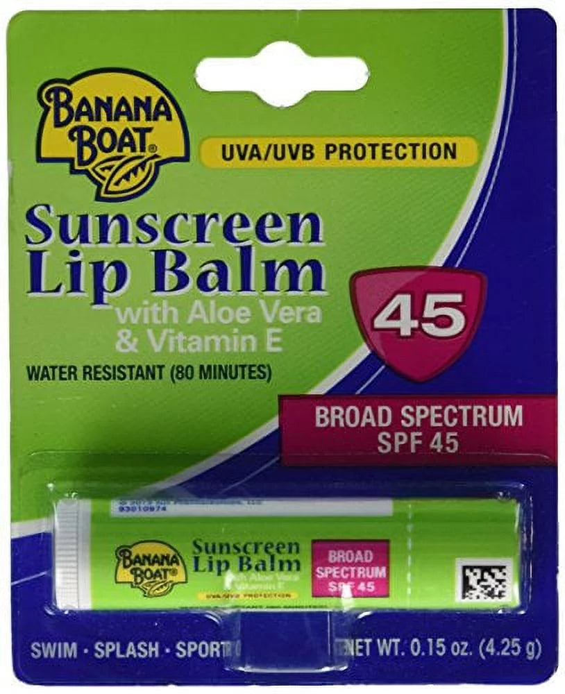 Aloe Vera Sunscreen Lip Balm SPF 45 .15 oz H80558