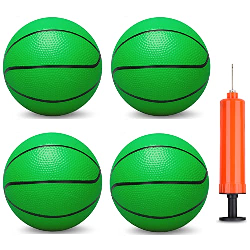 5 Inch PVC Mini Basketball (4 PCS with Air Pump) F77487