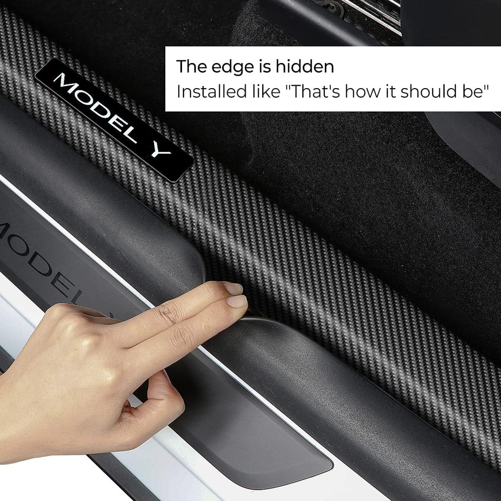 Carbon Fiber Door Sill Protector Set of 4 Q1127