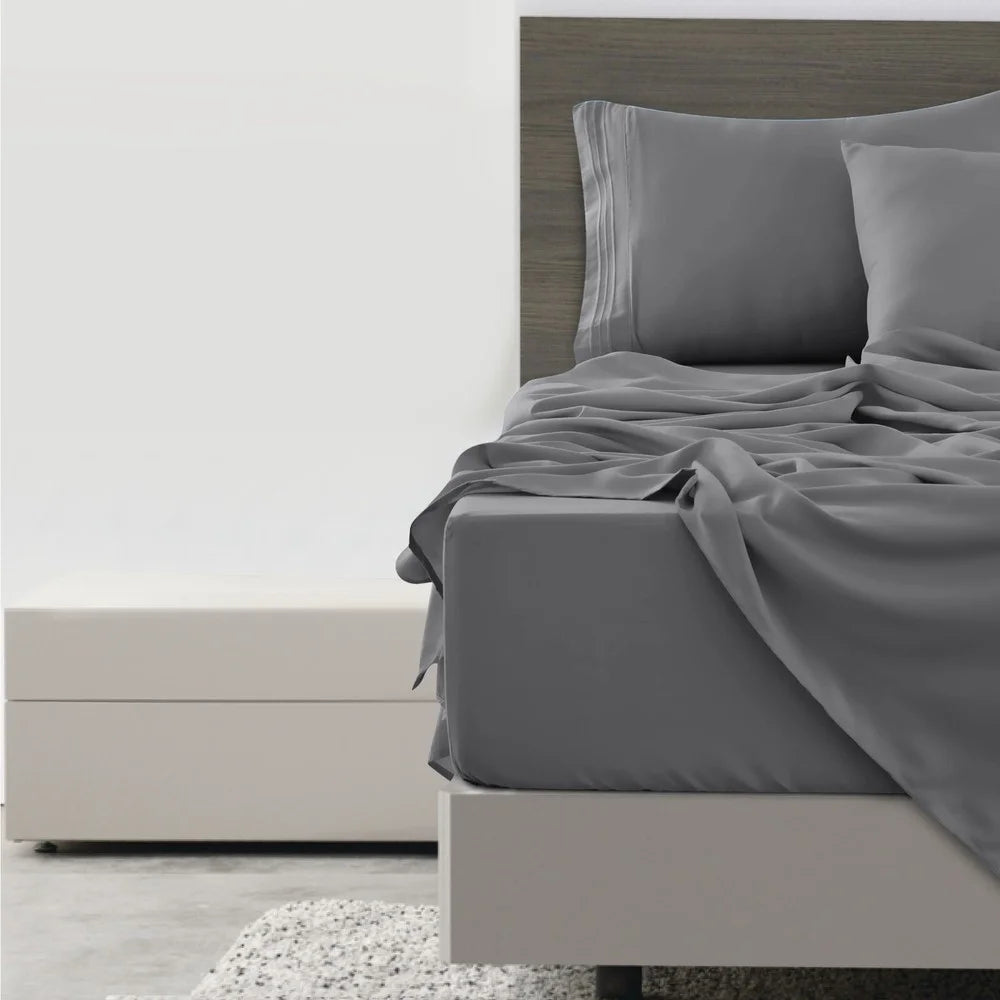 6 Pcs Deep Pocket Microfiber Bed Sheet Set A1148