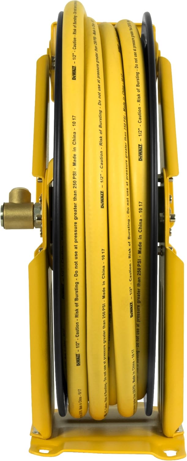 Double Arm Hose Reel with 1/2" x 50' Premium Rubber Hose V67983