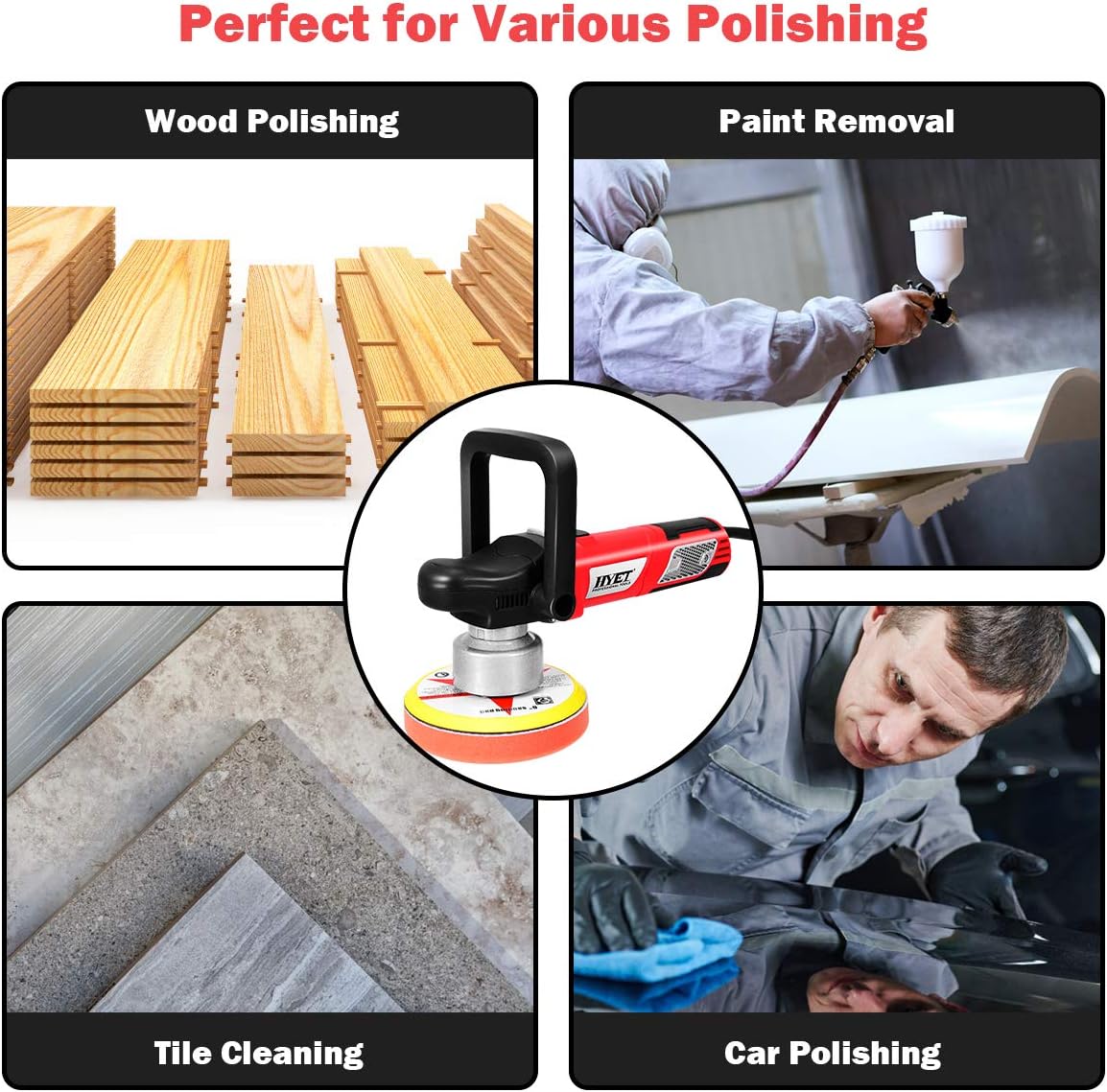 Random Orbital Polisher Dual-Action Sander Buffer Kit (6 inch) U40645