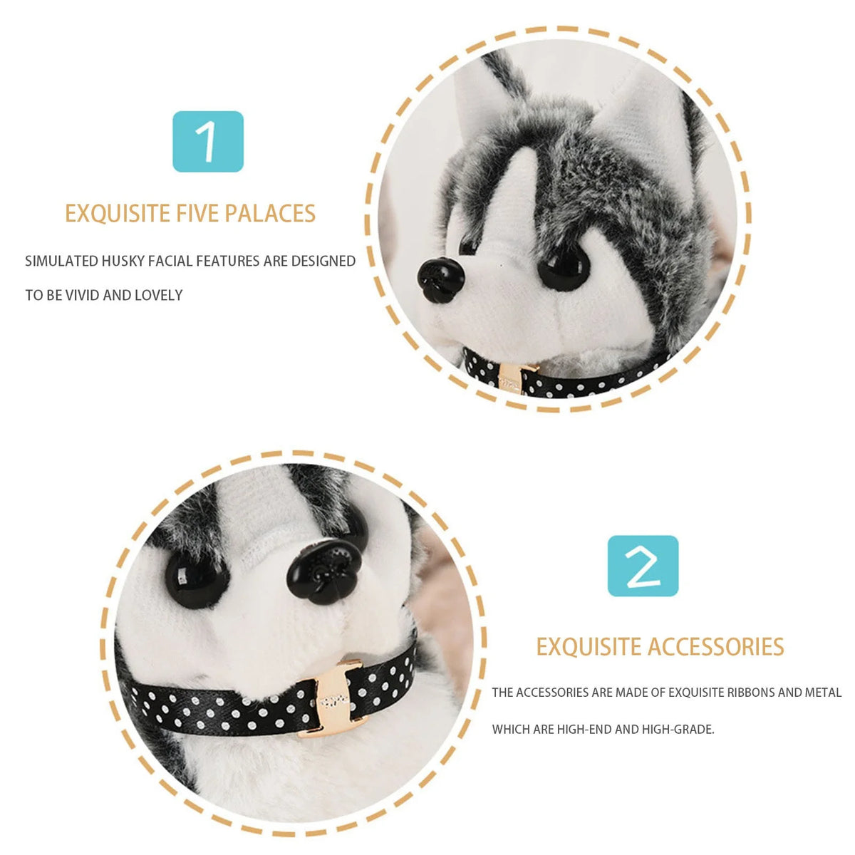 Simulation Plush Dog Toy Electric Plush Toy P8162