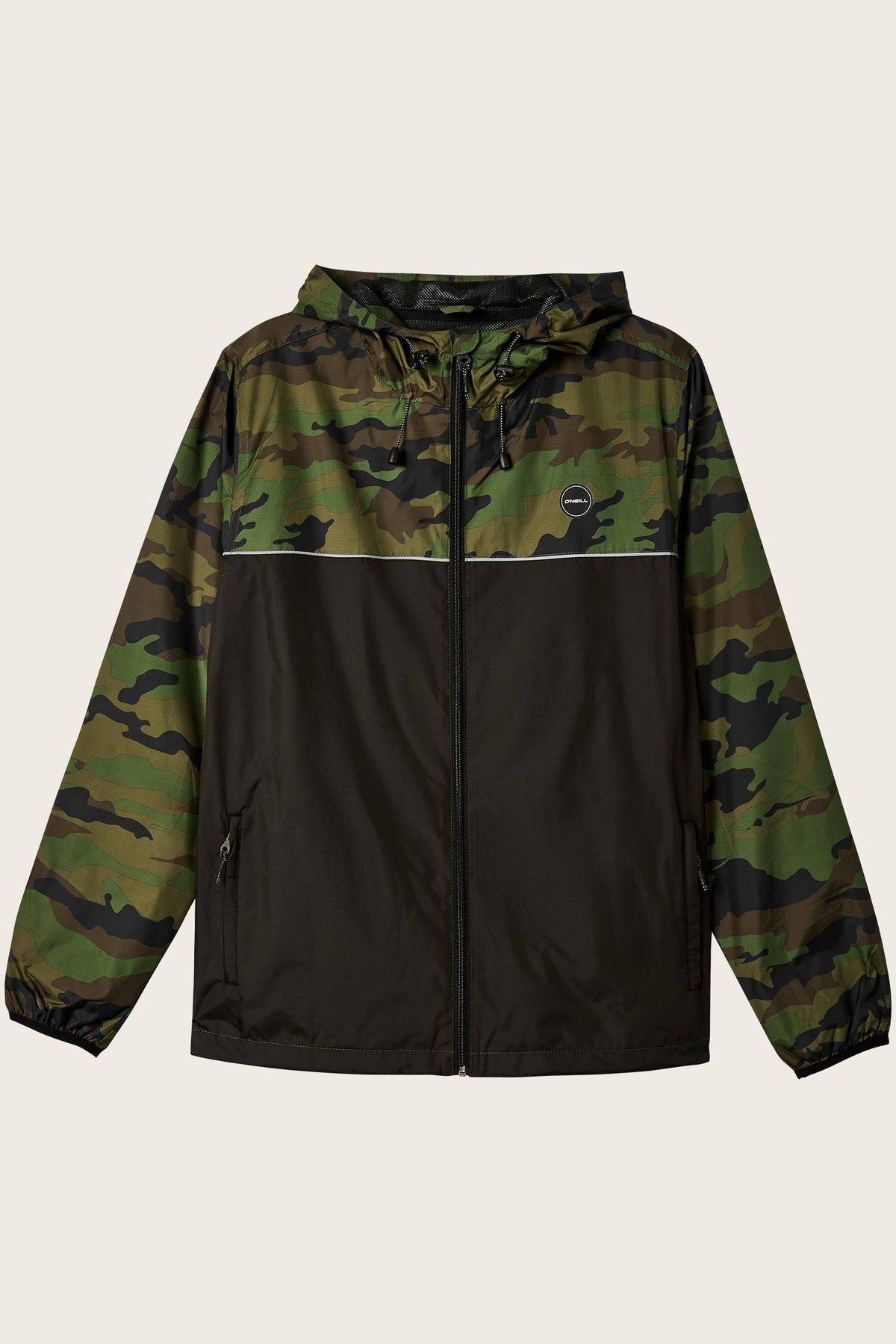 Camo Black Windbreaker U416