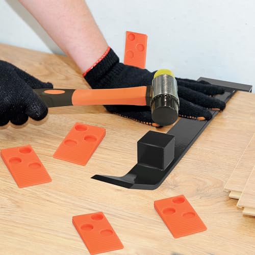 4 in 1 Floor Installation Kit with Tapping Block, Pull Bar, 40pc Spacers, Rubber Mallet M52058