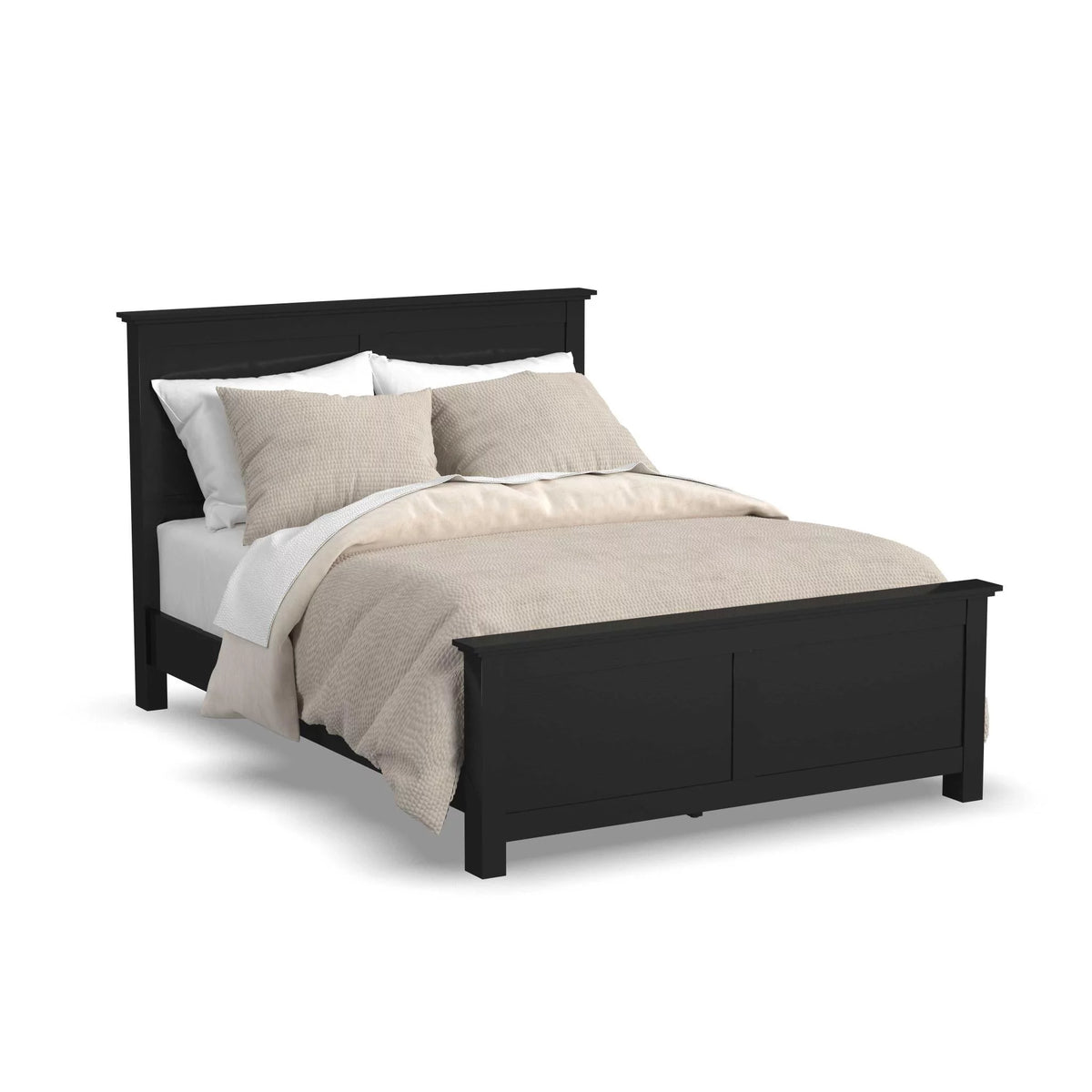 Black Queen Bed, Nightstand and Dresser O29647