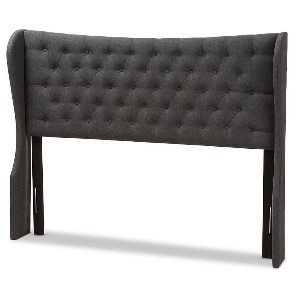 Queen Winged Panel Headboard in Dark Gray X116840