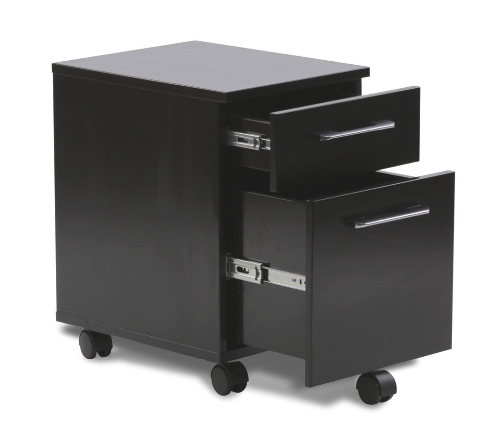 Black Mobile File Cabinet D237