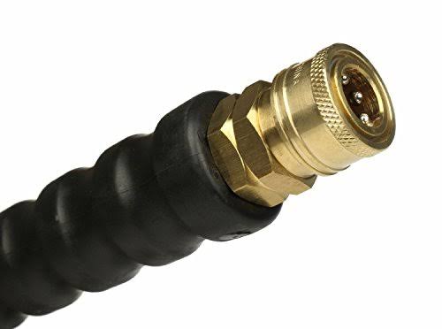 4000 PSI Black Rubber Pressure Washer Hose with Couplers B66171