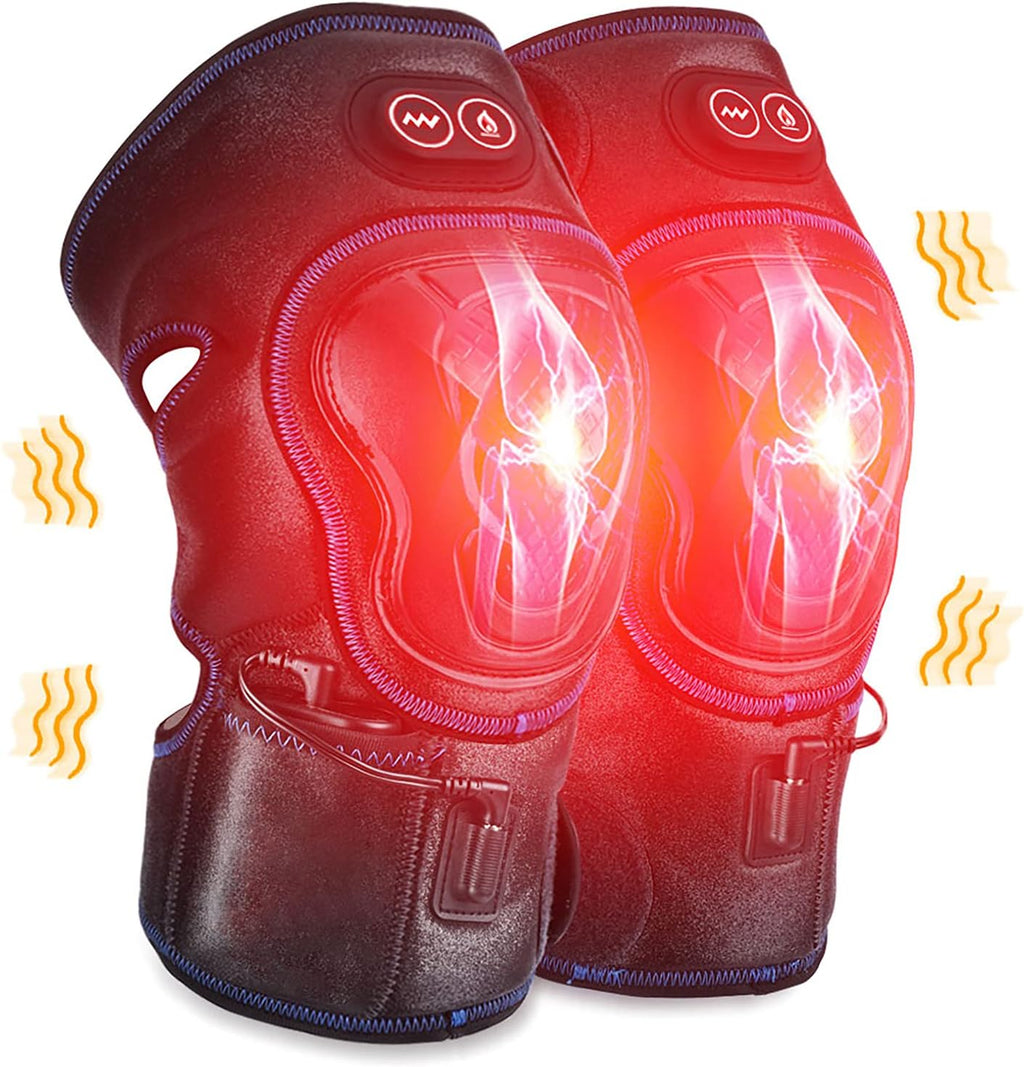 Heated Knee Massager Knee Brace Wrap 1 Pair D4802