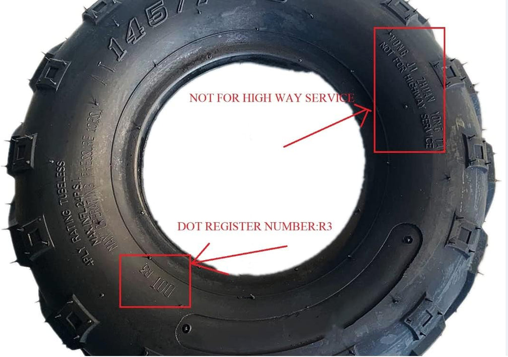 2pcs 18x8.50-8 Tubeless Turf Tires E542840
