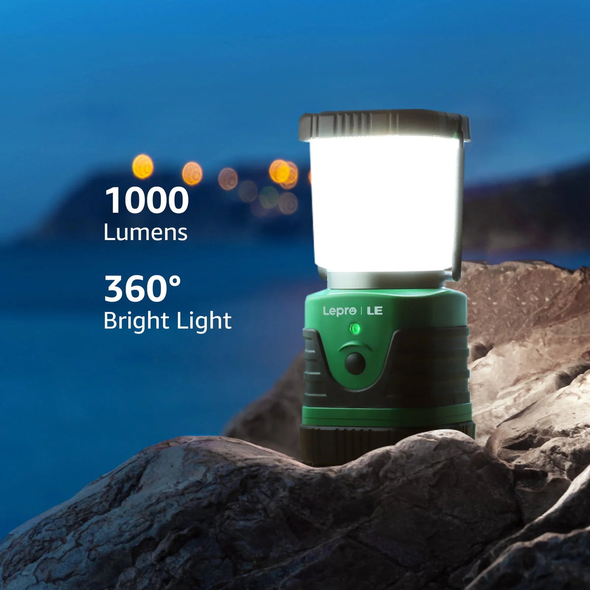 LED Camping Lantern Rechargeable 1000LM 4400mAh Y9871
