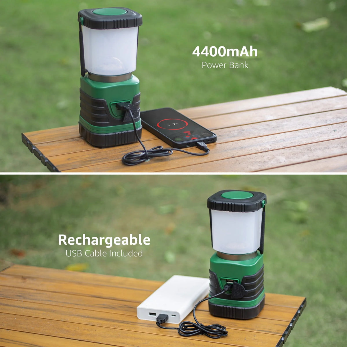 LED Camping Lantern Rechargeable 1000LM 4400mAh Y9871