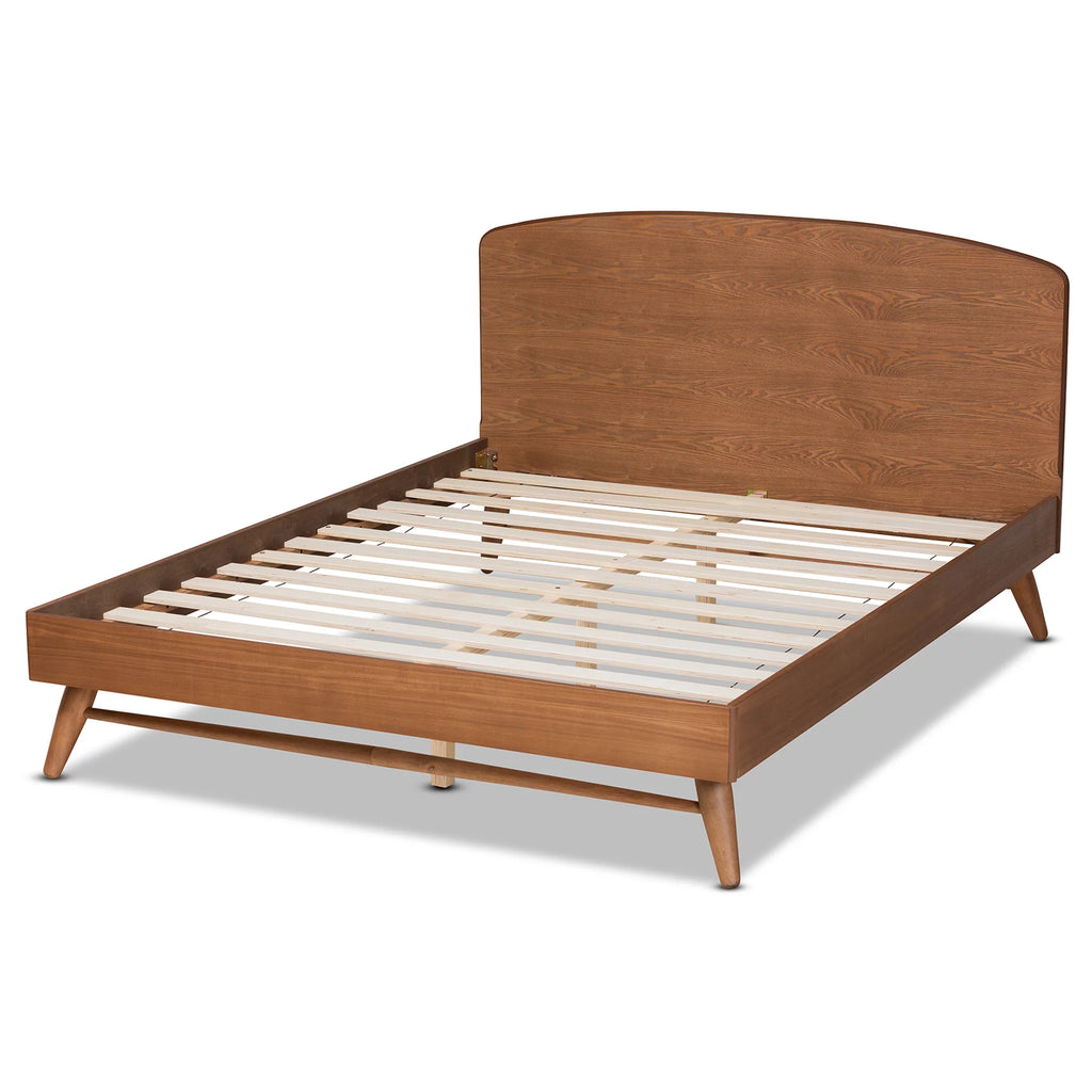 Walnut Brown Full Platform Bed D388396