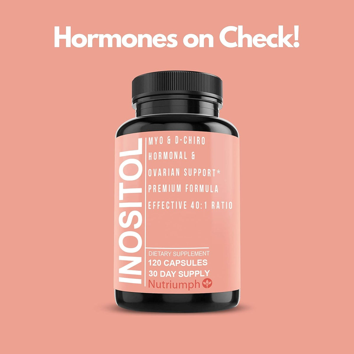 120 Capsules Myo Inositol and D Chiro Inositol Supplement W1696