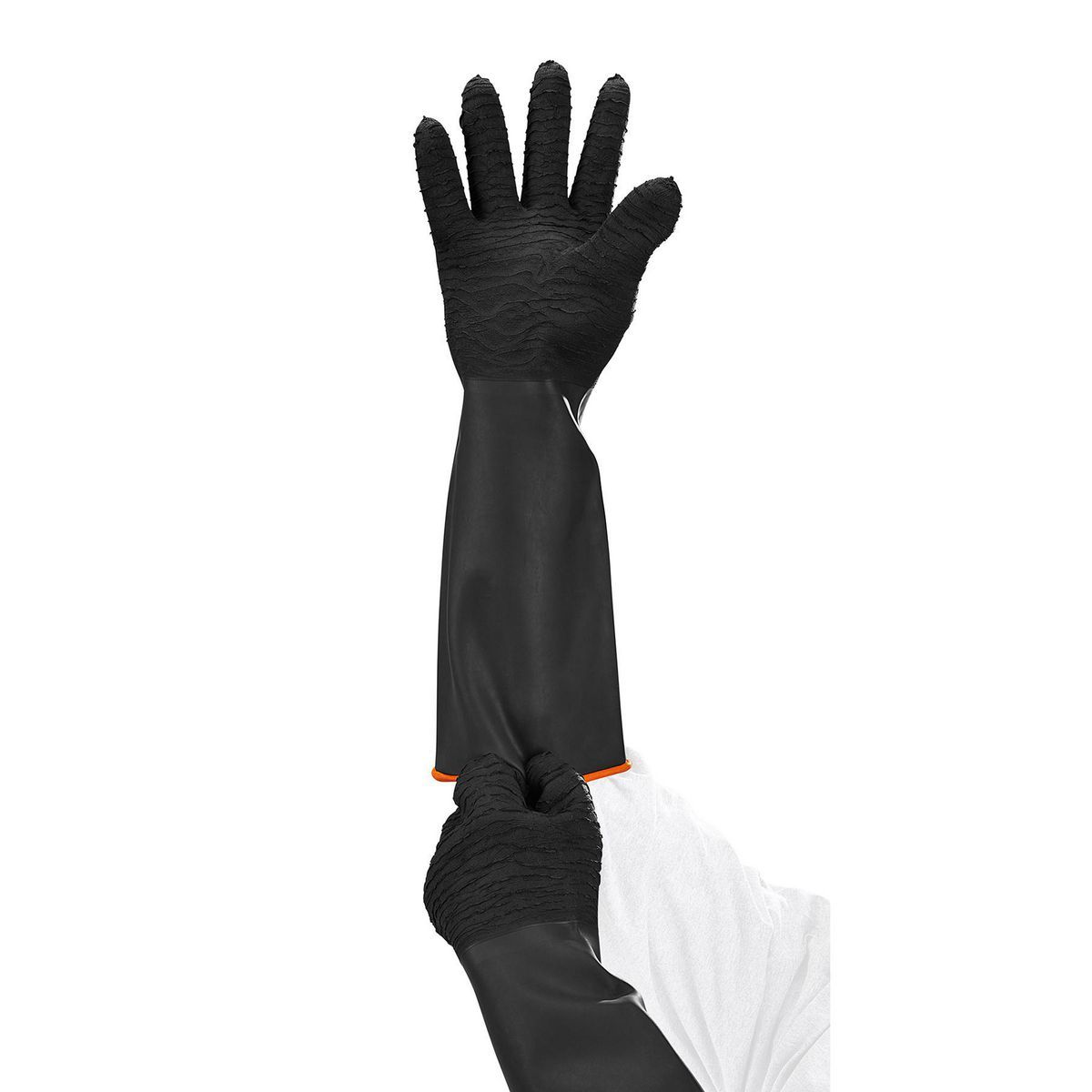 Long-Cuff Rubber-Coated Blasting Gloves D72678