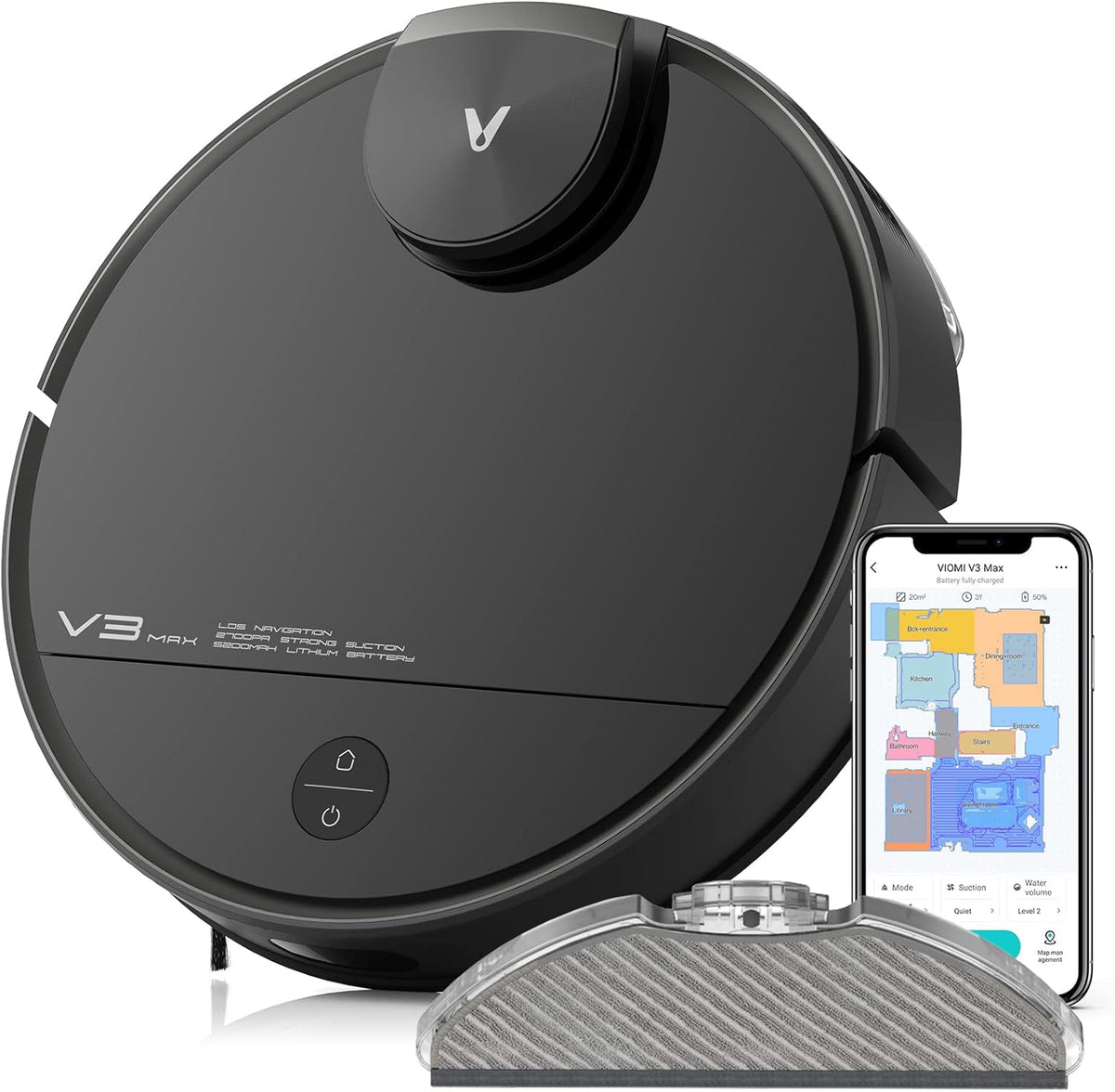 Robot Vacuum and Mop 2700Pa Lidar Navigation S79894
