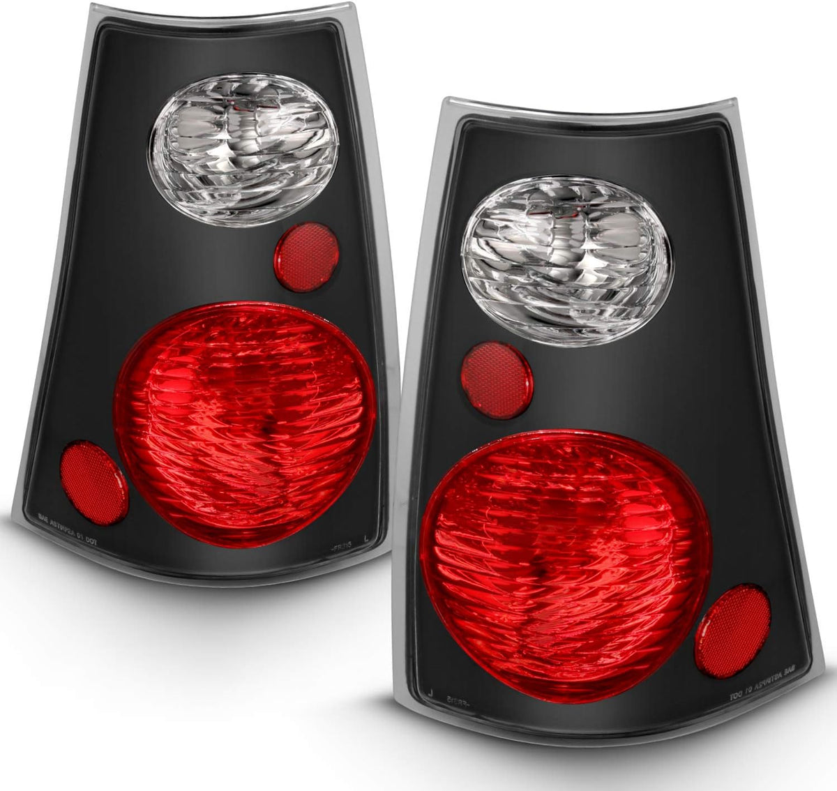 Black Replacement Brake Tail Lights Set R28565
