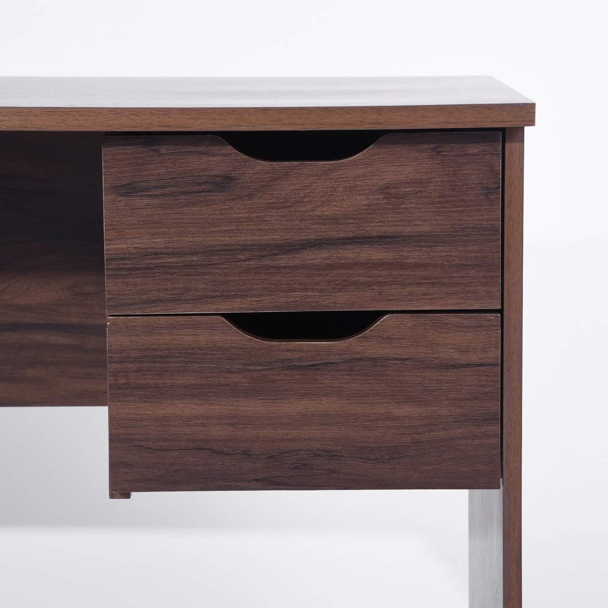 Computer Desk with Drawer 35.4 in Small Wood Desk X7879