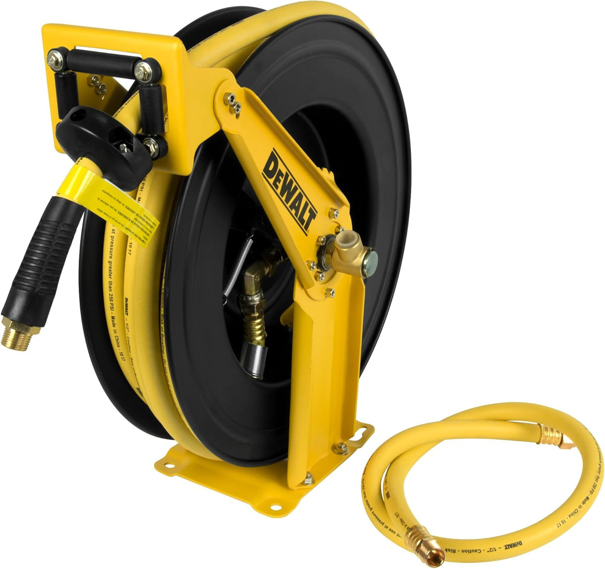 Double Arm Hose Reel with 1/2" x 50' Premium Rubber Hose V67983
