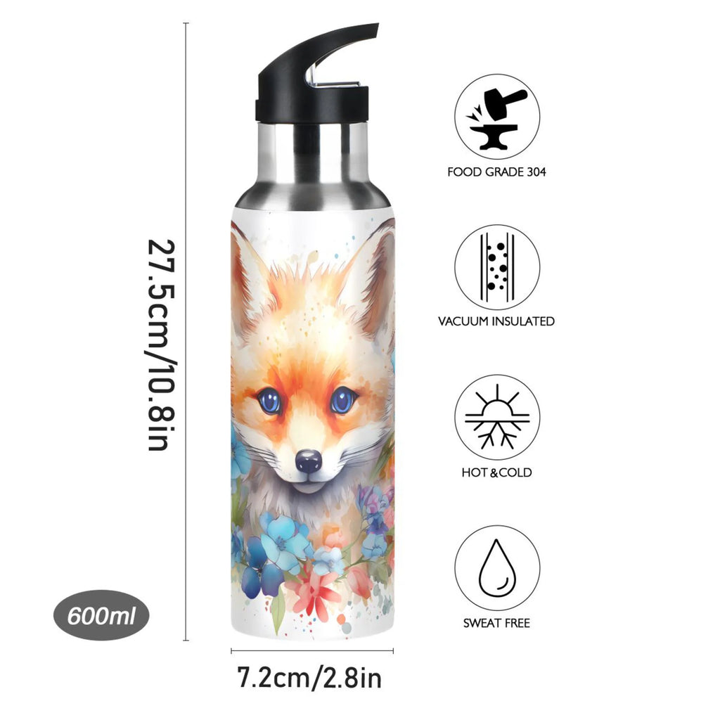 Stainless Steel Insulated Water Bottle with Straw Lid J838