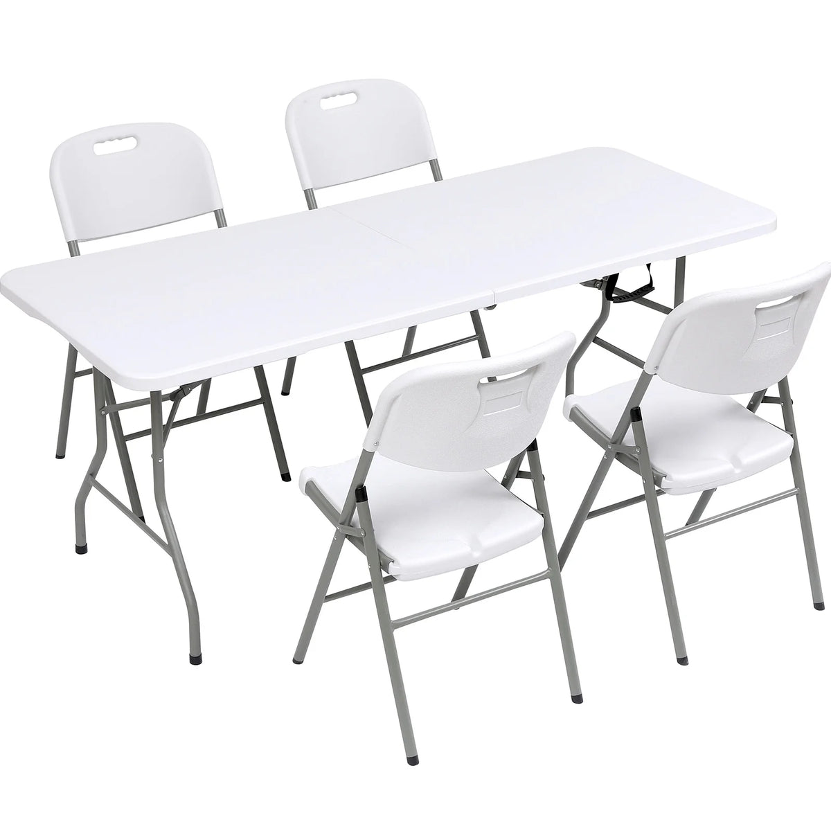 White 6ft Plastic Folding Table C296799