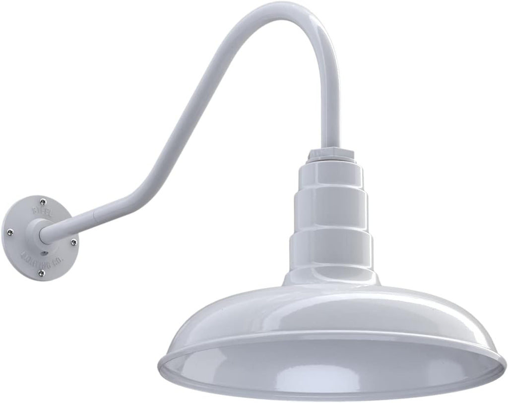 Galvanized Outdoor Barn Light with Dusk to Dawn Sensor A52341