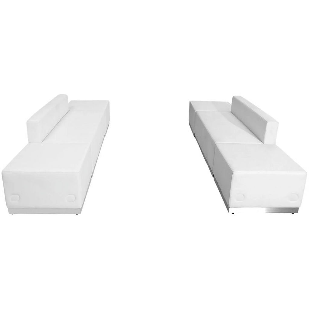 6 Piece Reception Seating in White W799