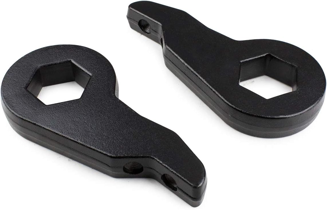 Front Leveling Lift Kit Adjustable Forged Torsion Bar Keys Fits Chevy Silverado GMC Sierra 1500 K1500 4WD Pack of 2 S547584