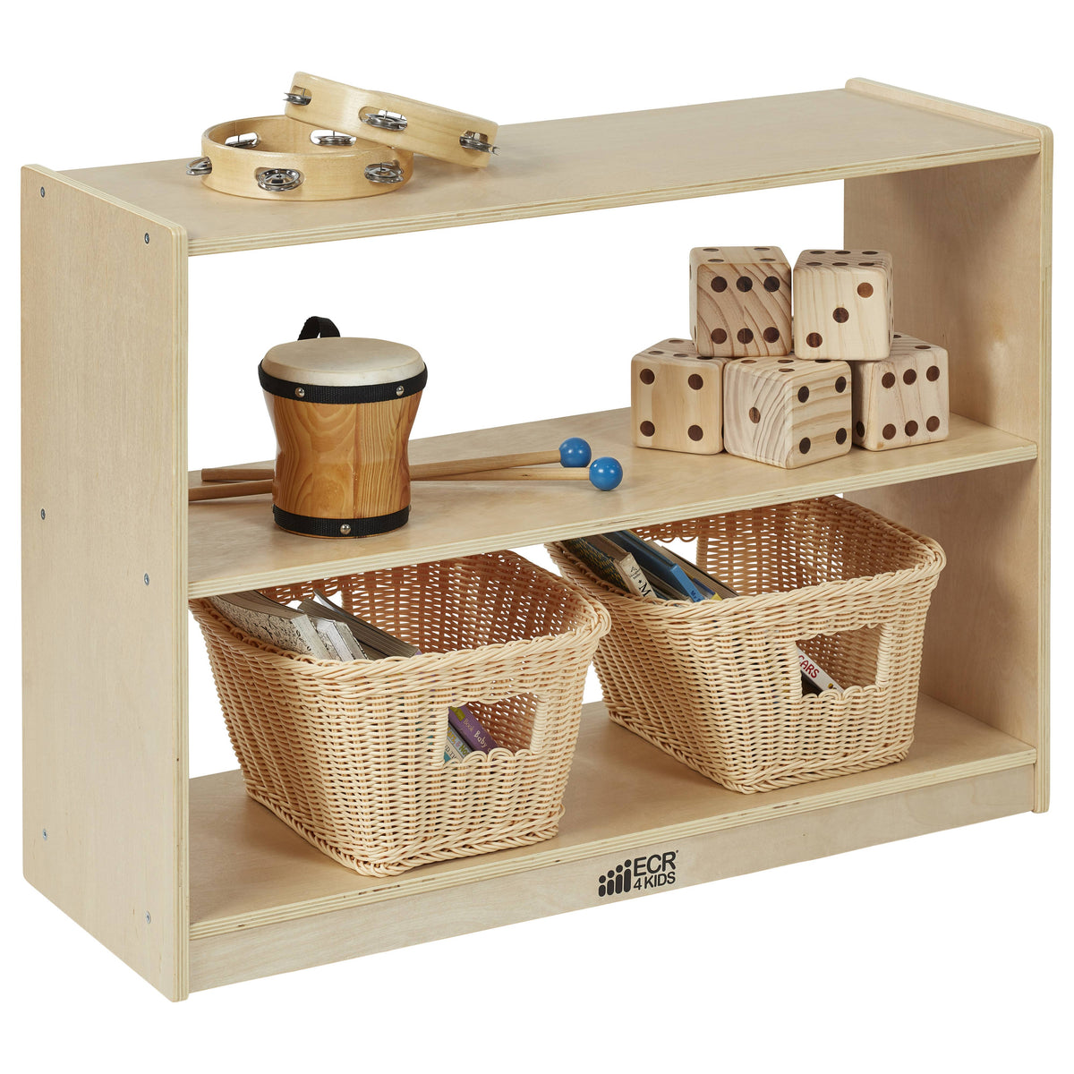 2 Shelf Birch Storage Cabinet P236318