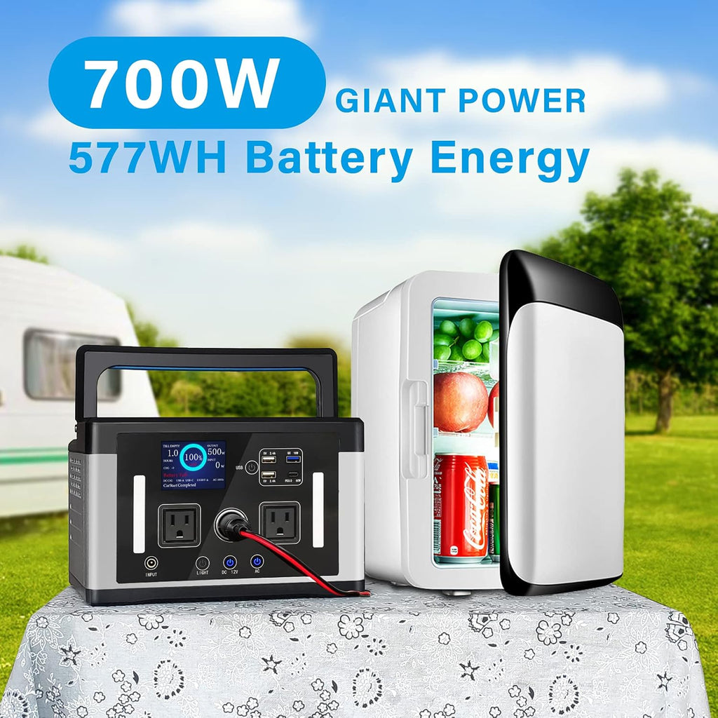 700W 577Wh 155900mAh Portable Power Station with AC Outlet Y320