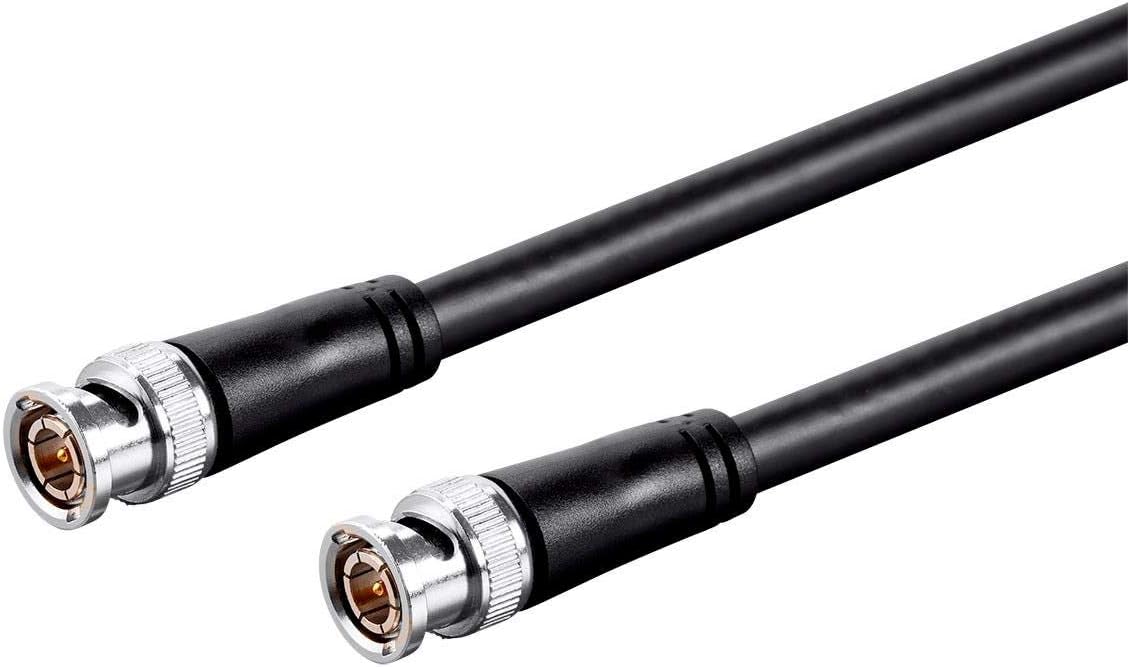 25 Feet Black RG6 BNC Cable F7727