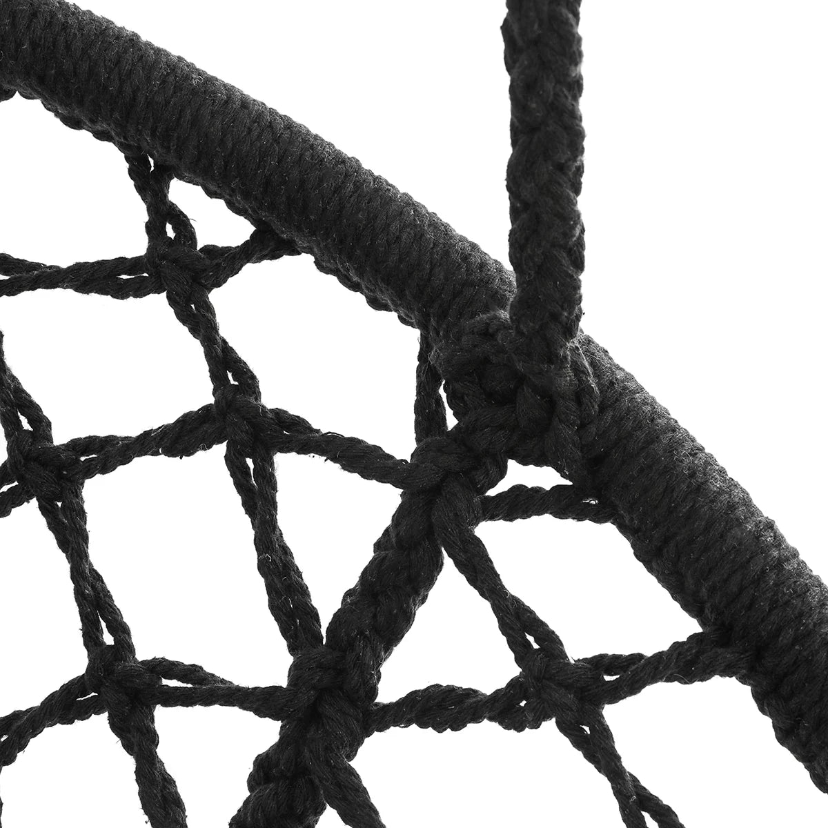 Hammock Chair Macrame Swing Chair Handmade Knitted Cotton Rope White A94322
