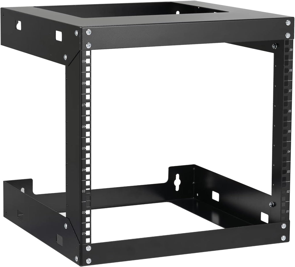 12U Wall Mount Open Frame 19" Server Equipment 18 inches Depth 2 Post Network Cabinet C46247