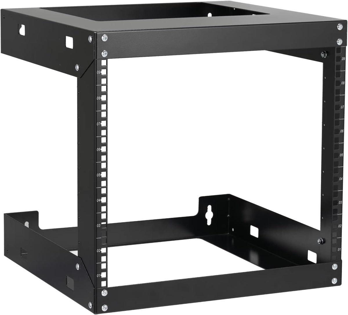 12U Wall Mount Open Frame 19" Server Equipment 18 inches Depth 2 Post Network Cabinet C46247
