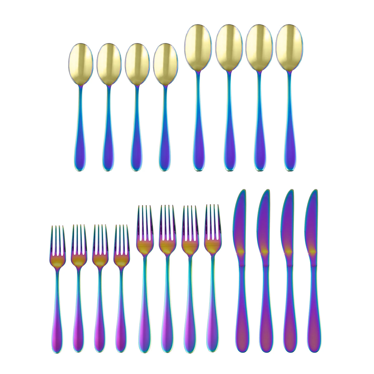 Black 20-Piece Flatware Set D46852