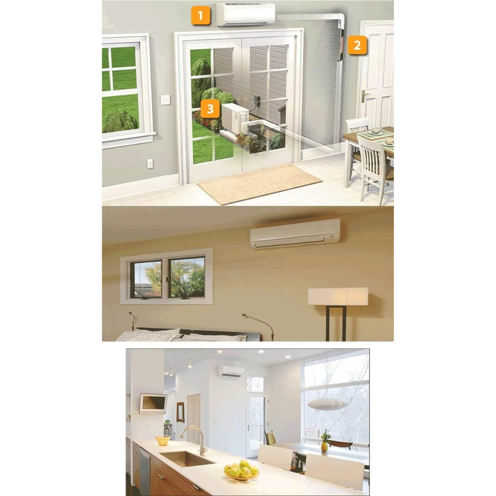9000 BTU Wall Mounted Heat Pump Air Conditioning System W11309