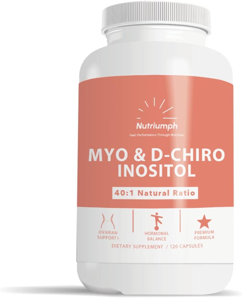 120 Capsules Myo Inositol and D Chiro Inositol Supplement W1696