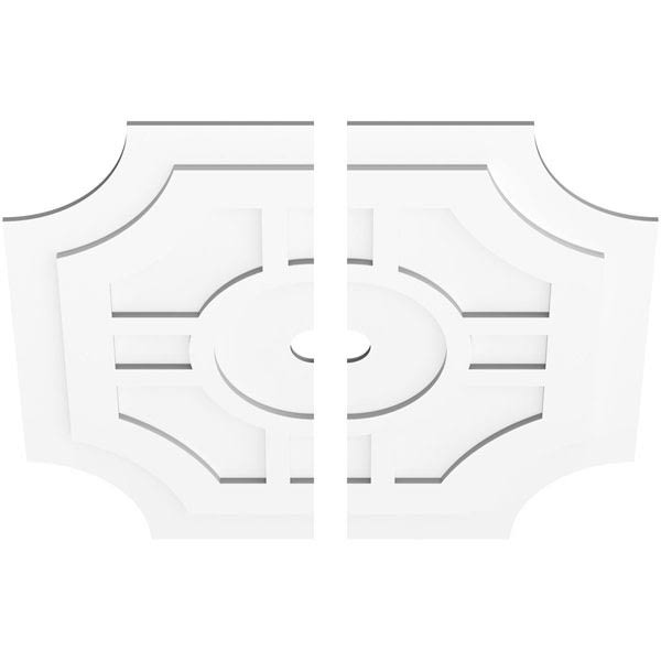 38 inchod x 3 inchid x 12 1/2 inchc x 1 inchp PVC Contemporary Ceiling Medallion R75408