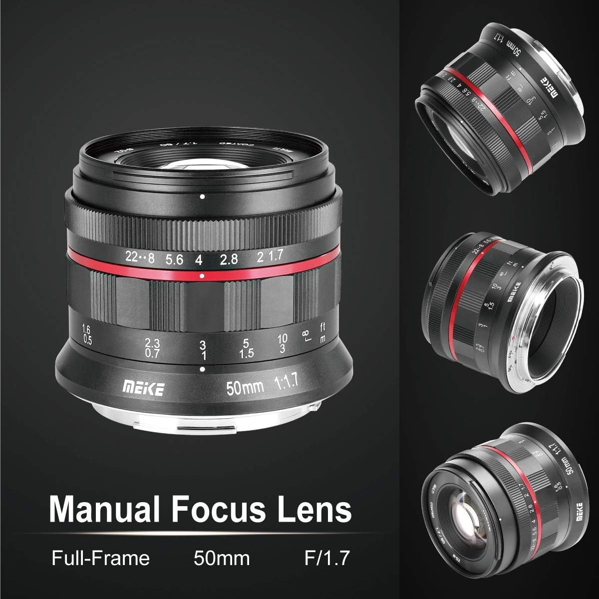 50mm F1.7 Full Frame Manual Focus Prime Lens F262354